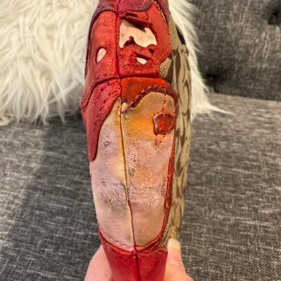 Vintage Coach Limited Edition Poppy Bag Leather Suede Canvas Model 6123 - Picture 15 of 15